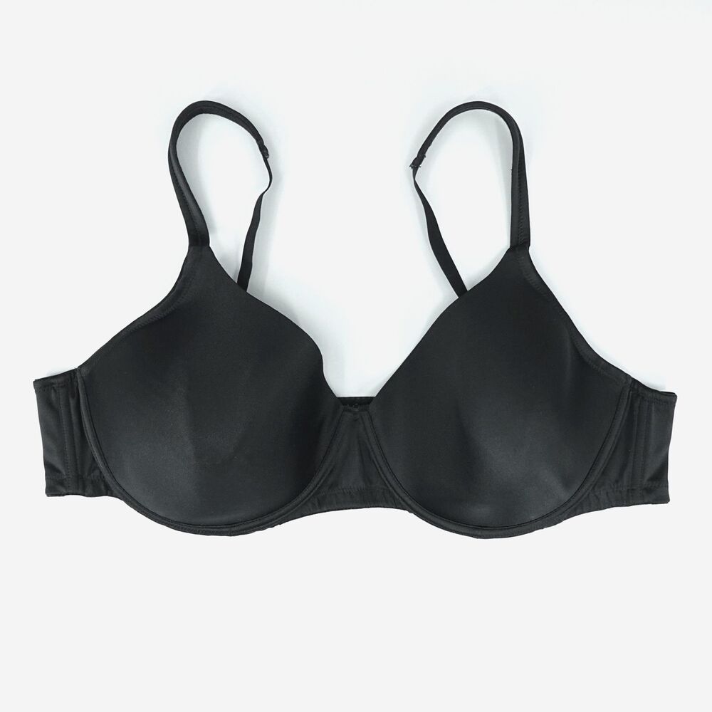 Leading Lady Bra Womens Size 54A Black T-Shirt Molded Underwire Style 5028